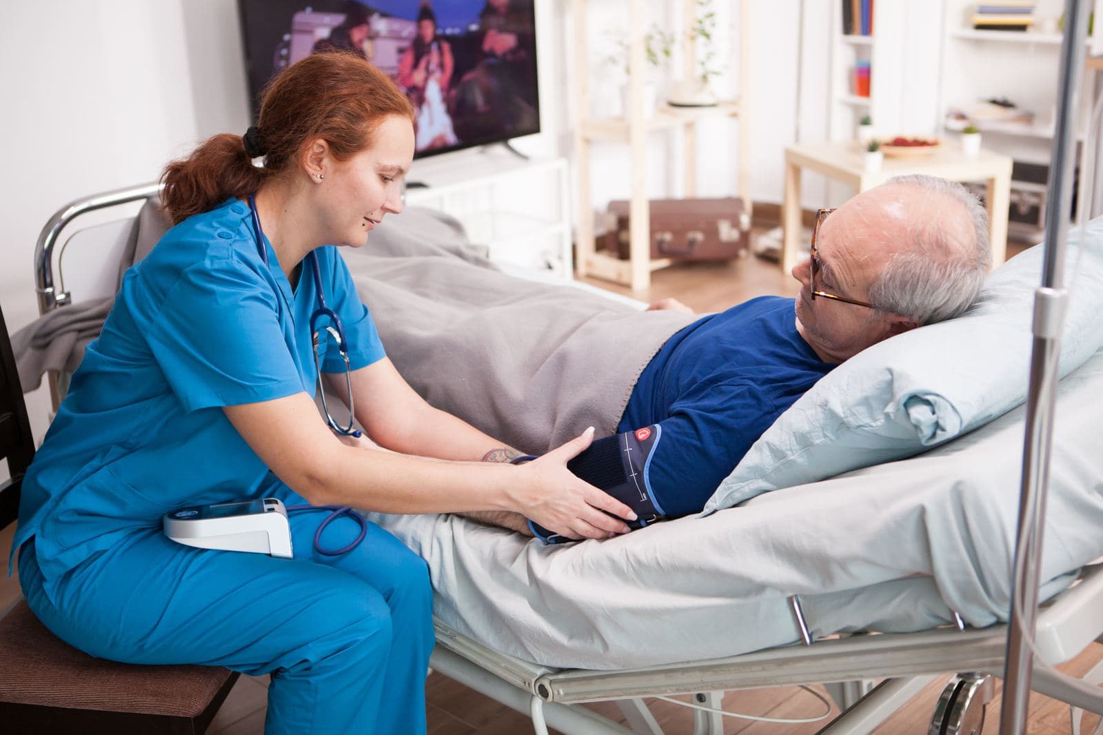 CHPLN Certification Exam Preparation – Hospice and Palliative Care Licensed practical nurse providing compassionate Hospice and Palliative Care to a patient while preparing for the CHPLN certification exam
